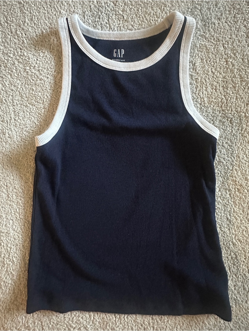 GAP Navy Tank Top with White Trim